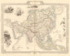 ASIA. Tartary Siam Persia Cabool Cochinchina East Indies.TALLIS/RAPKIN 1849 map