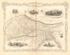 NORTHERN INDIA. British colonies &c. Nepal Bhutan Bengal.TALLIS/RAPKIN 1849 map