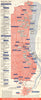 BORDEAUX WINE TOURING MAP. Route des Grands Crus - Haut-Médoc. LARMAT c1947