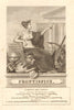 ATLAS PORTATIF decorative frontispiece. A.M. PERROT 1823 old antique print