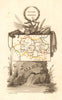 ALLIER département. Scarce antique map/carte by A.M. PERROT 1823 old