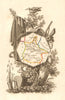 ARDENNES département. Scarce antique map/carte by A.M. PERROT 1823 old