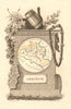 ARIÈGE département. 'Arriège'. Scarce antique map/carte by A.M. PERROT 1823