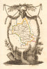 AVEYRON département. 'Avéiron'. Scarce antique map/carte by A.M. PERROT 1823