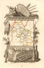 ISÈRE département. Scarce antique map/carte by A.M. PERROT 1823 old