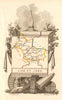 LOIR-ET-CHER département. 'Loire et Cher'. Scarce map/carte by A.M. PERROT 1823