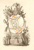 LOIRE département. Scarce antique map/carte by A.M. PERROT 1823 old