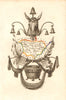 HAUTE-LOIRE département. Scarce antique map/carte by A.M. PERROT 1823 old