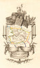 MAINE-ET-LOIRE département. Scarce antique map/carte by A.M. PERROT 1823