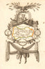 MEURTHE département. Scarce antique map/carte by A.M. PERROT 1823 old