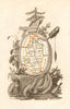 MEUSE département. Scarce antique map/carte by A.M. PERROT 1823 old