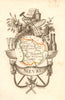 NIÈVRE département. 'Nievre'. Scarce antique map/carte by A.M. PERROT 1823