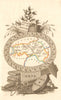 ORNE département. Scarce antique map/carte by A.M. PERROT 1823 old