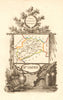 HAUTE-SAÔNE département. 'Haute Saone'. Scarce map/carte by A.M. PERROT 1823