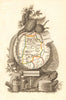 SEINE-ET-MARNE département. Scarce antique map/carte by A.M. PERROT 1823