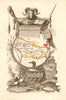 SOMME département. Scarce antique map/carte by A.M. PERROT 1823 old