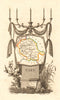 TARN département. Scarce antique map/carte by A.M. PERROT 1823 old
