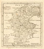 Antique map of Staffordshire by Emmanuel Bowen 1760 old plan chart