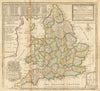 'The Roads of ye South Part of Great Britain'. England & Wales. MOLL 1753 map