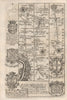 London-Shepherds Bush-Acton-Uxbridge-Beaconsfield road map by OWEN & BOWEN 1753