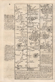 Islip-Bletchingdon-Enstone-Moreton-in-Marsh-Broadway OWEN/BOWEN road map 1753