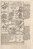 Rhayader-River Wye-Bronant-Aberystwyth road map by J. OWEN & E. BOWEN 1753