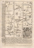 Tuxford-Barnby Moor-Bawtry-Doncaster road strip map by J. OWEN & E. BOWEN 1753
