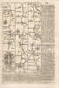 Great Smeaton-Darlington-Woodham-Durham road map by J. OWEN & E. BOWEN 1753