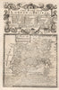 'A Map of Middlesex'. County map by J. OWEN & E. BOWEN 1753 old antique