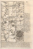 Marlborough-Calne-Chippenham-Marshfield road map by J. OWEN & E. BOWEN 1753