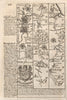 Bristol-Axbridge-Huntspill road strip map by J. OWEN & E. BOWEN 1753 old