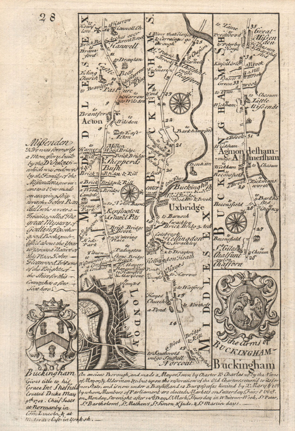 London-Shepherds Bush-Acton-Uxbridge-Chalfont-Great Missenden BOWEN map 1753