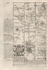 Gloucester-Longhope-Mitcheldean-Monmouth road map by J. OWEN & E. BOWEN 1753