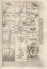 London-Southwark-Streatham-Croydon-East Grinstead road map by OWEN & BOWEN 1753