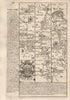 Lamberhurst-Flimwell-Newenden-Beckley-Rye road map by J. OWEN & E. BOWEN 1753