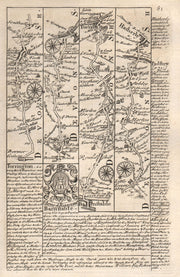 South Molton-Filleigh-Barnstaple-Torrington-Hatherleigh OWEN/BOWEN road map 1753