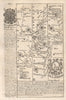 Hatherleigh-Launceston-Camelford road strip map by J. OWEN & E. BOWEN 1753