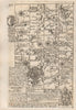 Marlborough-Devizes-Trowbridge-Chilcompton-Wells road map by OWEN & BOWEN 1753