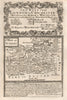 'A Map of Surrey'. County map by J. OWEN & E. BOWEN 1753 old antique chart