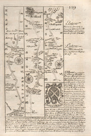 St Albans-Harpenden-Luton-Bedford-Oakley-Chellington OWEN/BOWEN road map 1753
