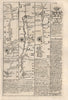 Bagshot-Farnham-Alton-Alresford road strip map by J. OWEN & E. BOWEN 1753