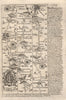 Northampton-Watford-Rugby-Bretford-Coventry road map by OWEN & BOWEN 1753
