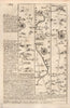 Jedburgh-Kelso-Carham-Berwick upon Tweed road map by J. OWEN & E. BOWEN 1753