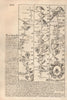 Llanbadarn Fynydd-Builth Wells-Brecon road map by J. OWEN & E. BOWEN 1753