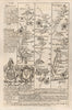 Barnstaple-Ilfracombe-Bideford-Torrington road map by J. OWEN & E. BOWEN 1753