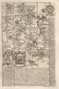 St Ives-Liskeard-Lostwithiel-Grampound-Truro road map by OWEN & BOWEN 1753