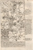 Pembridge-Presteigne-Knighton-Clun-Montgomery road map by OWEN & BOWEN 1753