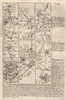 Ixworth-Stowmarket-Claydon-Ipswich-Harwich road map by OWEN & BOWEN 1753