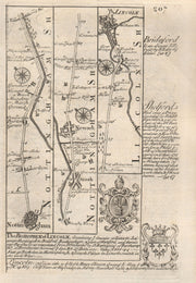 Nottingham-Carlton-Gunthorpe-Newark on Trent-Lincoln OWEN/BOWEN road map 1753