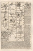 Malmesbury-Luckington-Tormarton-Pucklechurch-Bristol OWEN/BOWEN road map 1753